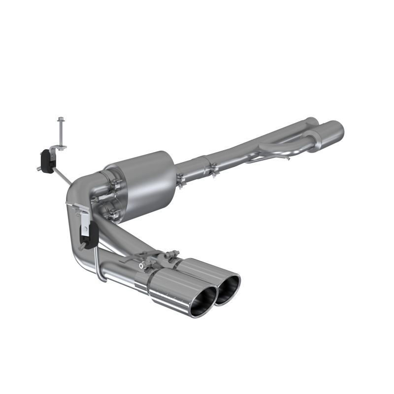 MBRP 2019+ Chevrolet Silverado 1500 4.5L/5.3L Pre-Axle Dual Side Exite w/ 4in OD Tip - AL S5092AL S5092AL Photo - Primary
