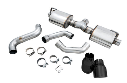 AWE Tuning 2018+ Jeep Wrangler JL/JLU Tread Edition Axle-Back Dual Exhaust - Diamond Black Tips 3015-33001 3015-33001 Photo - out of package