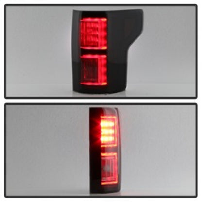 Spyder Ford F150 2015-2017 Light Bar LED Tail Lights - Black Smoke ALT-YD-FF15015-LBLED-BSM 5083685 5083685 Photo - Unmounted