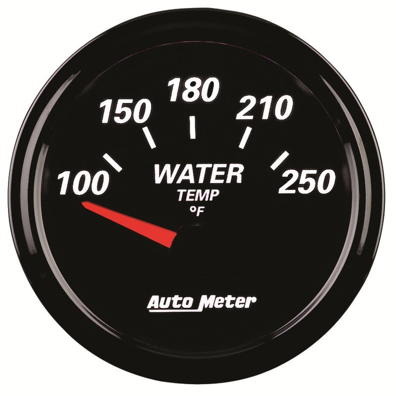 Autometer 2-1/16" Water Temperature, 100-250 °F, Air-Core, Designer Black II 1238 User 4