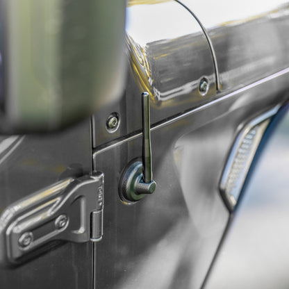 BuiltRight Industries 17-23 Jeep Wrangler / 17-23 Jeep Gladiator Perfect-Fit Stubby Antenna 110036 110036 Photo - Mounted