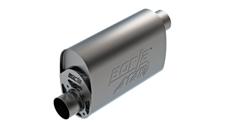 Borla CrateMuffler LS3 3in Offset In/Offset Out 14in x 4.35in x 9.10in Oval Muffler ATAK 400960 400960 Photo - Primary
