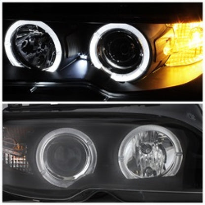 Spyder BMW E46 3-Series 04-06 2 DR Projector Halogen Model- LED Halo Blk PRO-YD-BMWE4604-2DR-HL-BK 5077141 5077141 Photo - Unmounted
