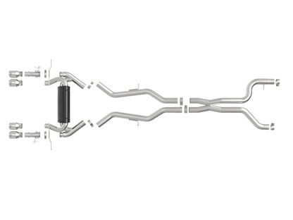 aFe 23-25 BMW M2 L6-3.0L (G87) MACH Force-Xp Cat-Back Exhaust w/ Polished Tip 49-36353-P 49-36353-P Photo - Unmounted