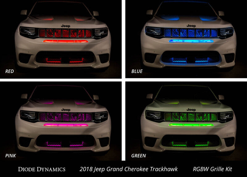 Diode Dynamics RGBW Grille Strip Kit 4pc Multicolor DD0445 DD0445 User 5