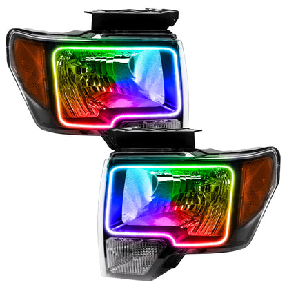 ORACLE Lighting Oracle 09-14 Ford F-150 LED HL - Black - ColorSHIFT w/o Controller 7188-334 7188-334 Photo - Primary