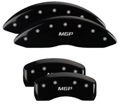 MGP 4 Caliper Covers Engraved Front & Rear MGP Black Finish Silver Char 2019 Lincoln Nautilus 36027SMGPBK 36027SMGPBK User 1