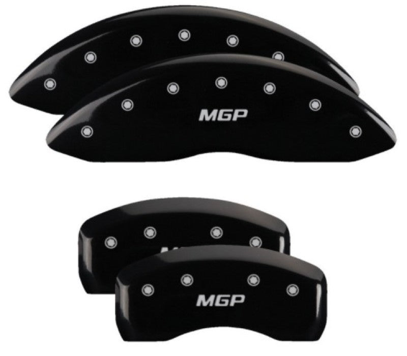 MGP 4 Caliper Covers Engraved Front & Rear MGP Black Finish Silver Char 2019 Lincoln Nautilus 36027SMGPBK 36027SMGPBK User 1
