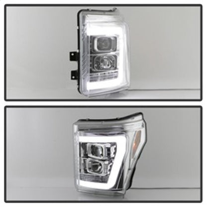 Spyder 11-16 Ford F-250/F-350 V2 Projector Headlights - Light Bar DRL - Chrome PRO-YD-FS11V2-LB-C 5084705 5084705 Photo - Unmounted
