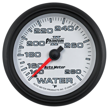 Autometer Phantom II 2-5/8in 140-280 Degree F Mechanical Water Gauge 7831 7831 Photo - Primary