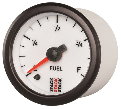 Autometer Stack 52mm 0-280 Ohm Programmable Pro Stepper Motor Fuel Level Gauge - White ST3365 ST3365 User 2