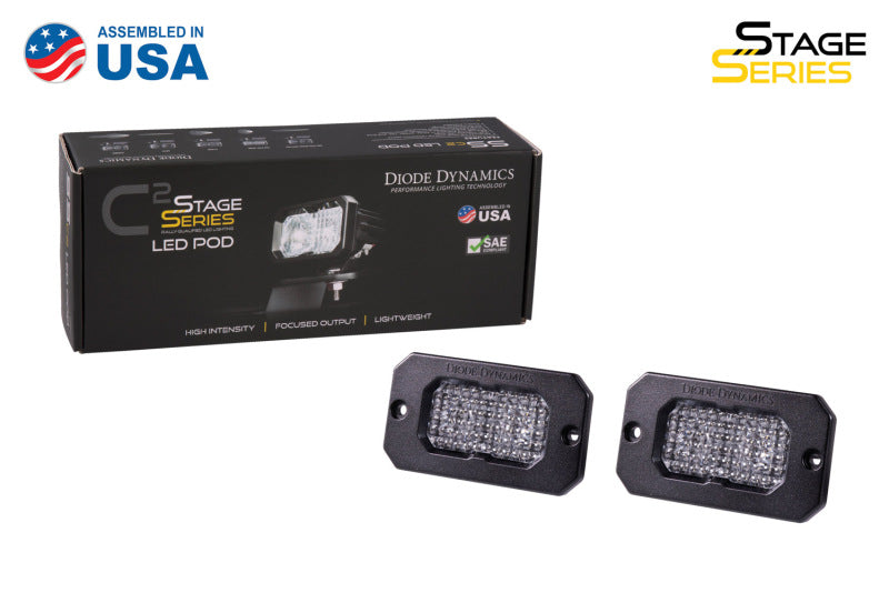 Diode Dynamics Stage Series 2 In LED Pod Sport - White Flood Flush ABL (Pair) DD6427P DD6427P User 3