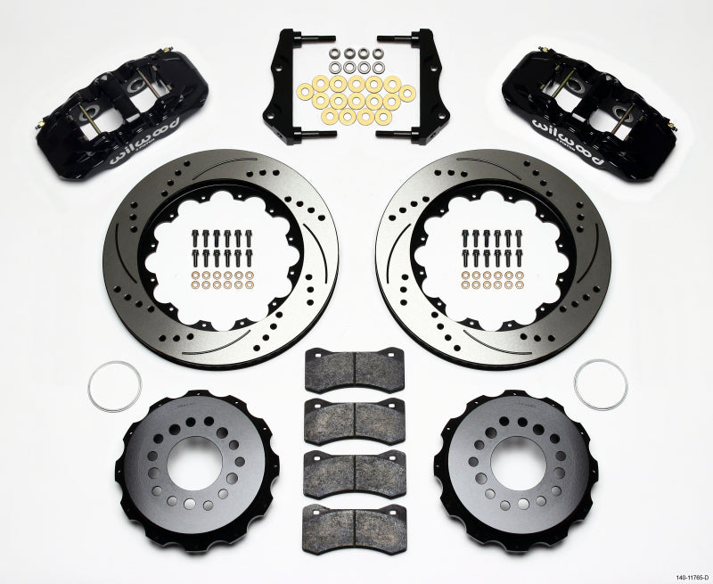 Wilwood AERO4 Rear Kit 14.25in Drilled 2006-10 Magnum/Challngr/Chrgr/300C 140-11765-D 140-11765-D Photo - Primary