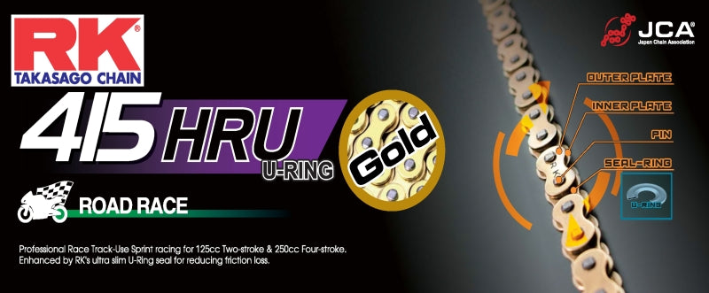 RK Chain 415 Sprint Racing Chain GB415HRU144 GB415HRU144 User 1