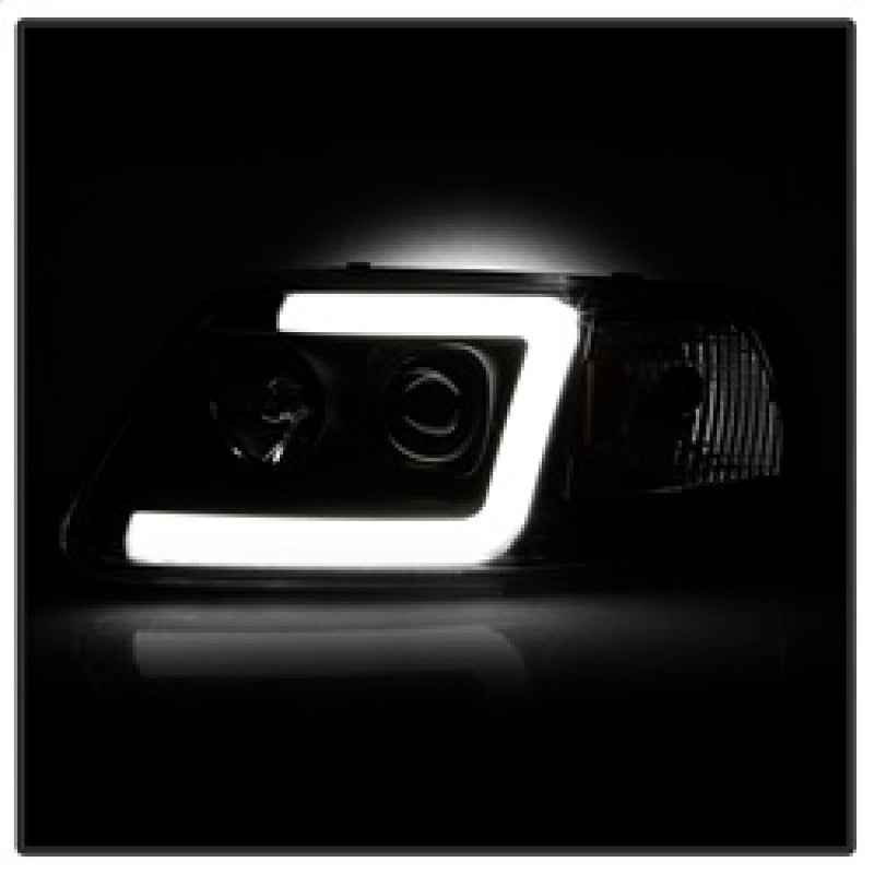 Spyder 97-03 Ford F-150 (After 6/1997) Light Bar Projector Headlights - Blk (PRO-YD-FF15097V2-LB-BK) 5084538 5084538 Photo - Unmounted
