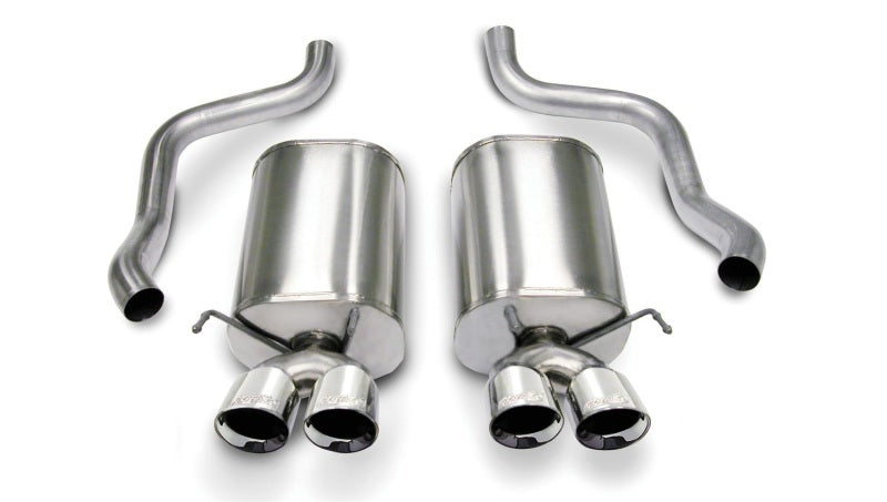 Corsa Performance Polished Sport Axle-Back Exhaust 05-08 Chevrolet Corvette C6 6.0L V8 14169 Photo - Primary