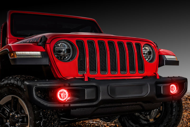 ORACLE Lighting Oracle Jeep Wrangler JL/Gladiator JT LED Surface Mount Fog Light Halo Kit - ColorSHIFT 1215-333 1215-333 Photo - lifestyle view