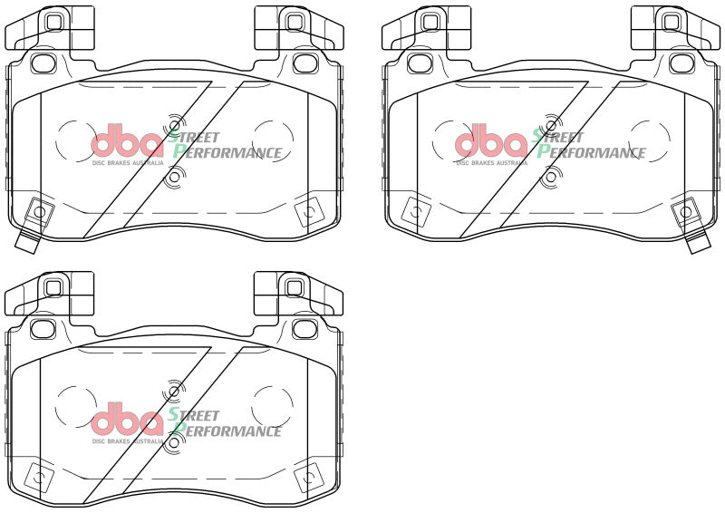 DBA 2018+ Kia Stinger V6 Twin Turbo SP Performance Front Brake Pads DB15003SP DB15003SP User 1