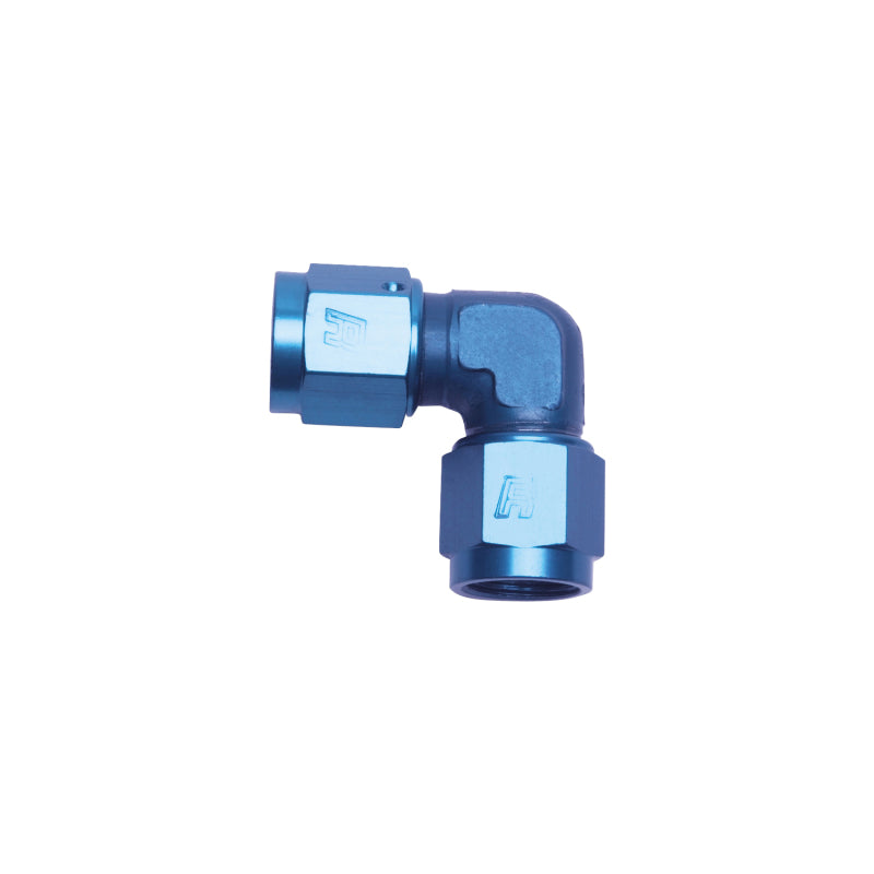 Russell 90° Female AN To Female AN Low Profile (Blue Finish) 614504 Photo - Primary