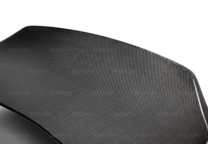 Seibon Carbon Fiber Trunk Lid For 2008-2014 Subaru WRX/STi 4DR TL0809SBIMP4D-C Photo - Primary
