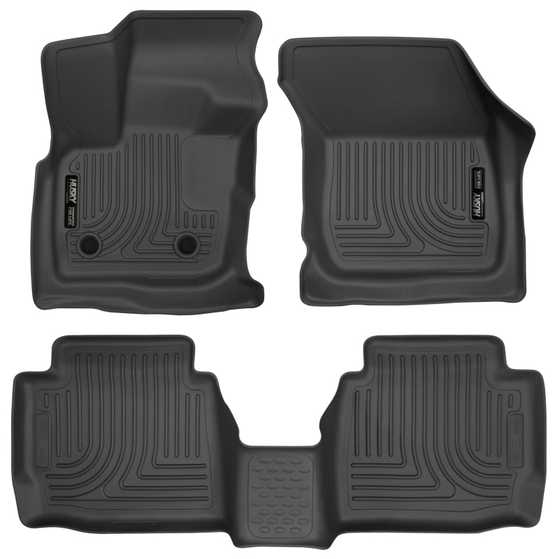 Husky Liners 17 Ford Fusion / 17 Lincoln MKZ Black Front and 2nd Row Floor Liners 98791 Photo - Primary