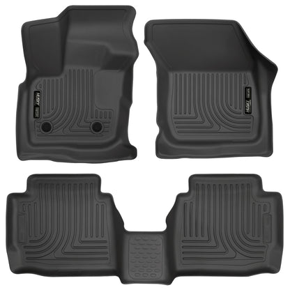 Husky Liners 17 Ford Fusion / 17 Lincoln MKZ Black Front and 2nd Row Floor Liners 98791 Photo - Primary