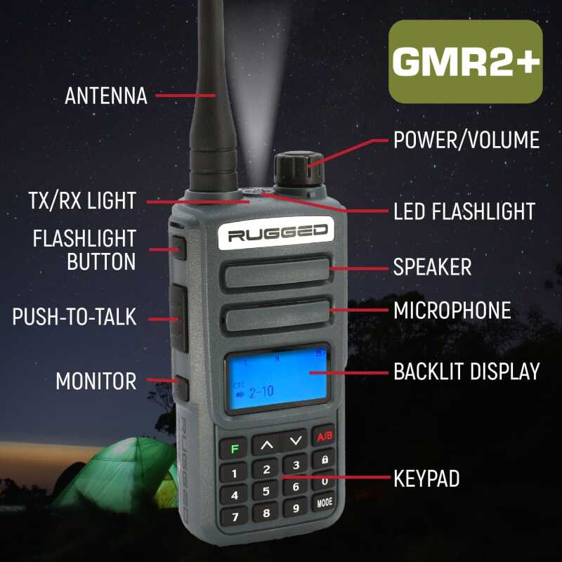 Rugged Radios Rugged GMR2 PLUS - GMRS / FRS Two Way Handheld Radio Safety Yellow GMR2-PLUS-HV GMR2-PLUS-HV Photo - Primary