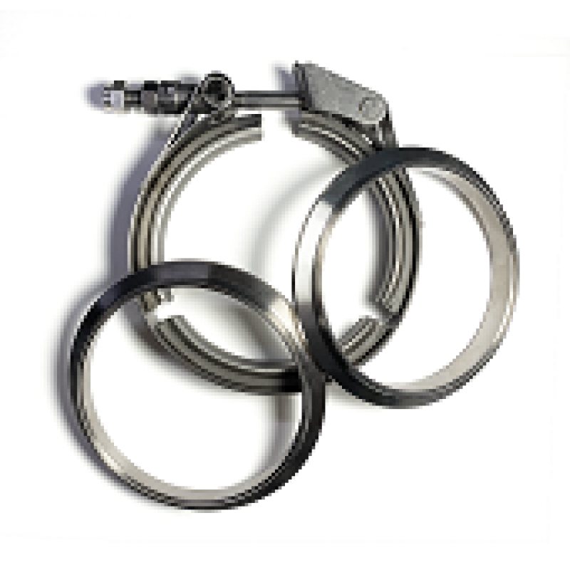 Stainless Bros 3.0in SS304 V-Band Quick Release Clamp Assembly (2 Flanges/1 Clamp) 603-07610-2002 603-07610-2002 User 1