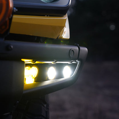 KC HiLiTES Three Light Fog Pocket Kit 21-  Ford Bronco 97168 97168 Photo - lifestyle view