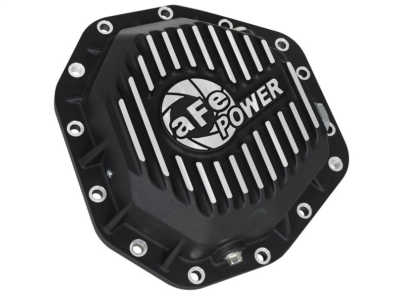 aFe Pro Series Rear Differential Cover Kit Black w/Machined Fins, Gear Oil 46-70352-WL Photo - Unmounted