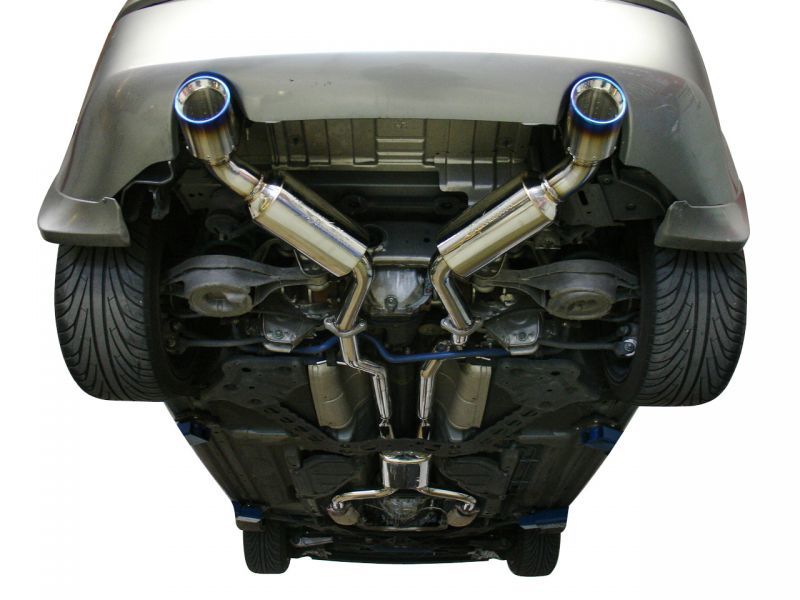 Injen Dual 60mm SS Cat-Back Exhaust System 03-08 350Z 3.5L V6 SES1987TT Photo - Mounted