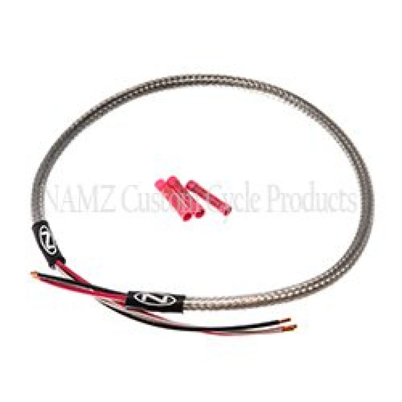 NAMZ Headlight Harness (SS Braided & Clear Coated - Stock Length) NHH-1801 NHH-1801 Photo - Primary