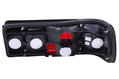 Anzo 1986-1991 Mercedes Benz S Class W126 Tail lights Red/Clear 221132 Photo - Unmounted