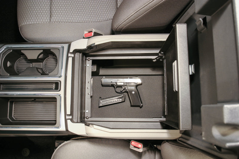 Tuffy Products Tuffy Console Safe W/ Key Lock For Ford Fseries Flow Thru Console 317-01 317-01 Photo - Mounted