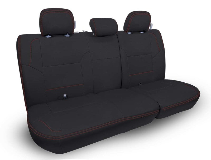 PRP Seats PRP 12-15 Toyota Tacoma Rear Bench Cover Double Cab - Black with Red Stitching B052-01 B052-01 Photo - Primary