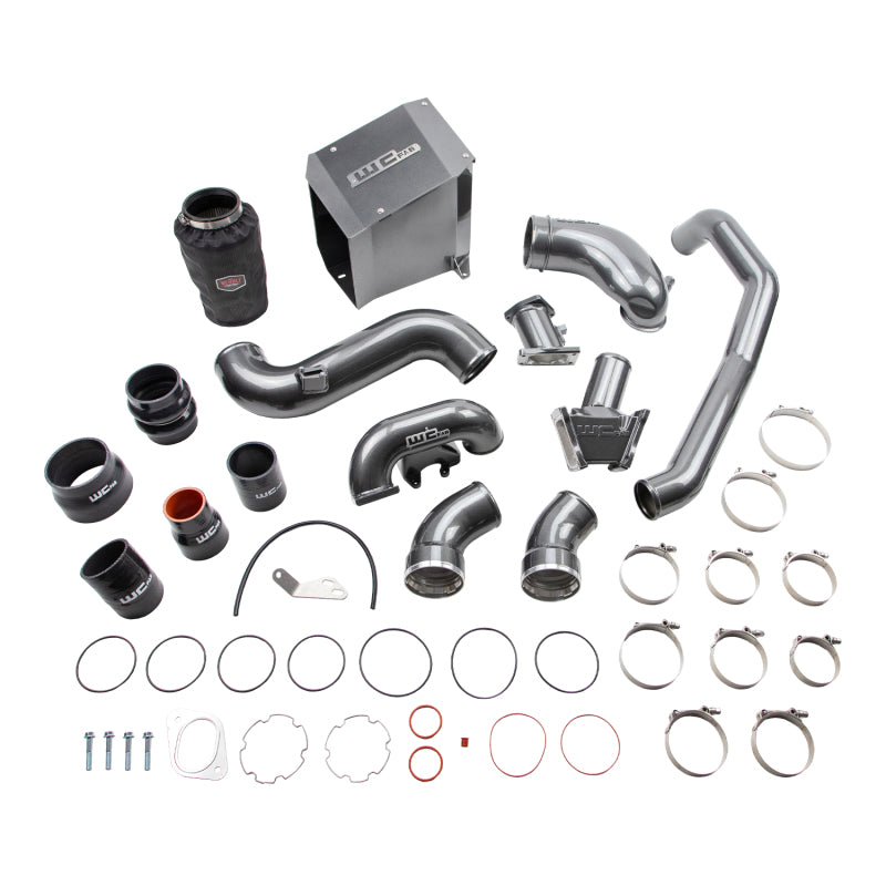 Wehrli 07.5-10 Chevrolet 6.6L Duramax LMM Stage 2 High Flow Bundle Kit - WCFab Grey WCF100438-GRY