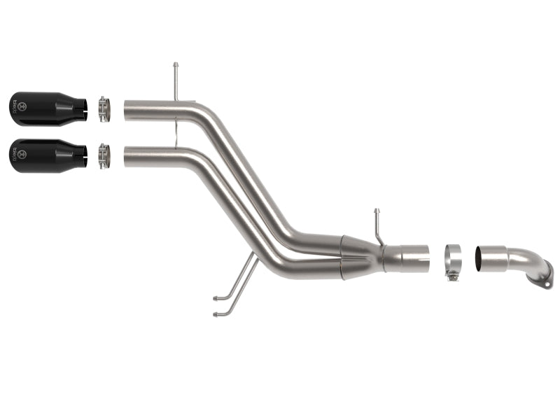 aFe Takeda 13-17 Hyundai Veloster L4-1.6L 2-1/2in 304 SS Axle-Back Exhaust w/ Black Tips 49-37019-B 49-37019-B Photo - Unmounted