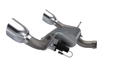 QTP 07-18 Jeep Wrangler 3.6L/3.8L 304SS Screamer Axle Back Exhaust w/4in Tips 425007 425007 Photo - Primary