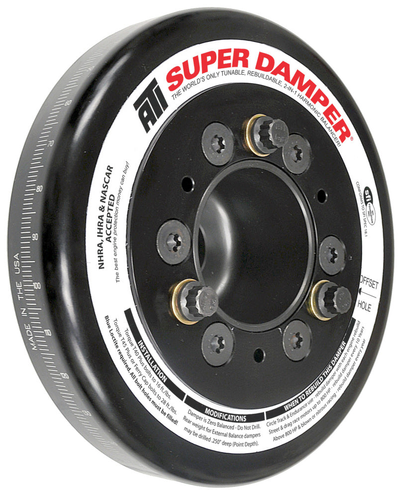 ATI Damper - 7.074in - Alum - Honda B - Race Damper - 4 Grv Steel Hub - 2 Ring ATI918471 ATI918471 User 1
