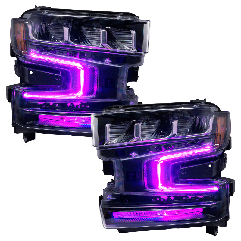 ORACLE Lighting Oracle 19-21 Chevy Silverado 1500 RGB+W Headlight DRL Upgrade Kit - ColorSHIFT 1441-330 1441-330 User 8