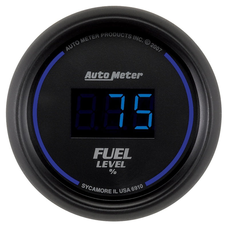 Autometer 2-1/16" Fuel Level, Programmable 0-280 ?, Digital Black 6910 Photo - Primary