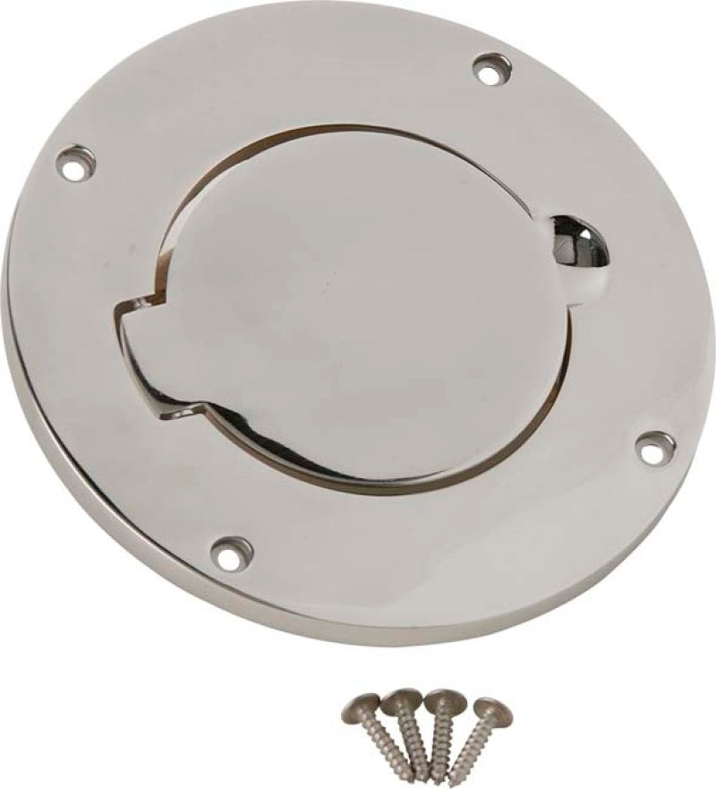 Kentrol 97-06 Jeep Wrangler TJ Billet Style Gas Hatch - Polished Silver 30553 30553 Photo - Primary