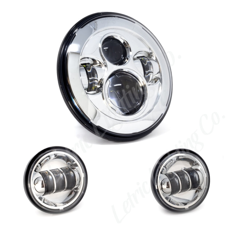 Letric Lighting 7in Led Hdlght W/Pass Lmps Chr LLC-LHK-7C LLC-LHK-7C Photo - Primary