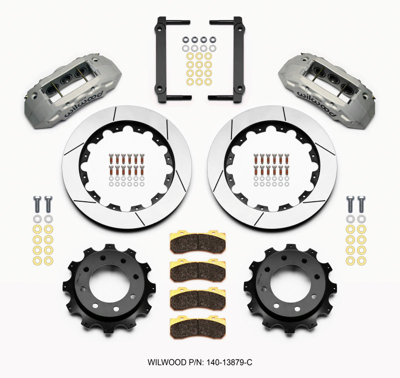 Wilwood TX6R Rear Kit 16.00in Clear Ano 1999-2010 GM Trk 2500 HD 4.84 Cntr 140-13879-C 140-13879-C Photo - Primary