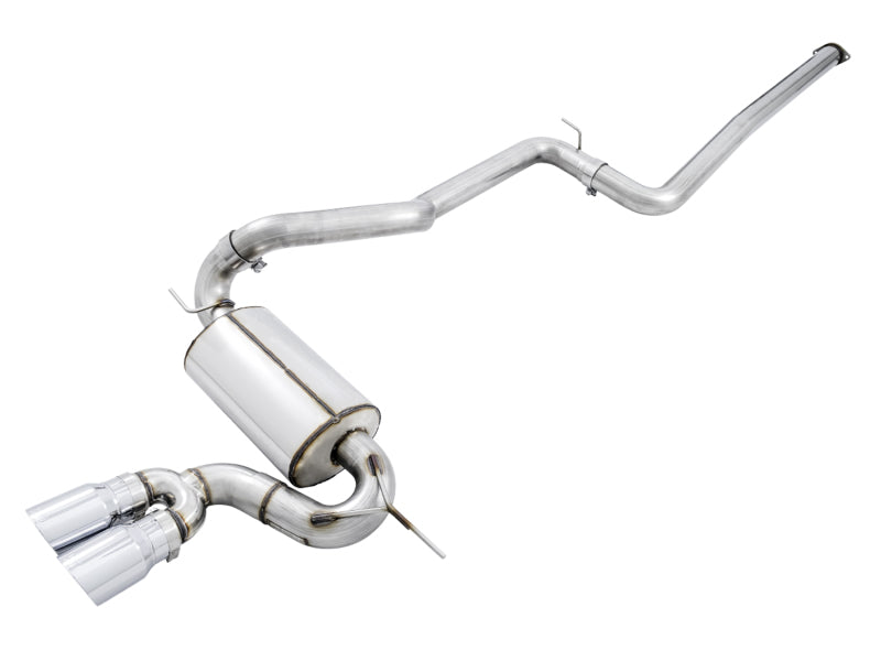AWE Tuning Ford Focus ST Touring Edition Cat-back Exhaust - Non-Resonated - Chrome Silver Tips 3015-32092 3015-32092 Photo - Primary