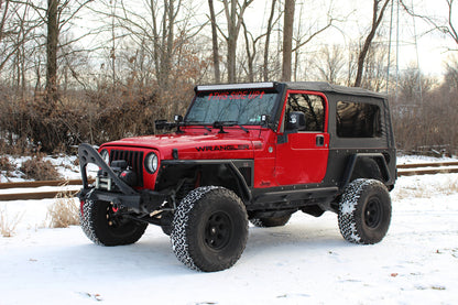 Fishbone Offroad 97-06 Jeep Wrangler Steel Tube Fender Front/Rear - Blk Txtred Pwdercoat (Set Of 4) FB23029 FB23029 Photo - lifestyle view