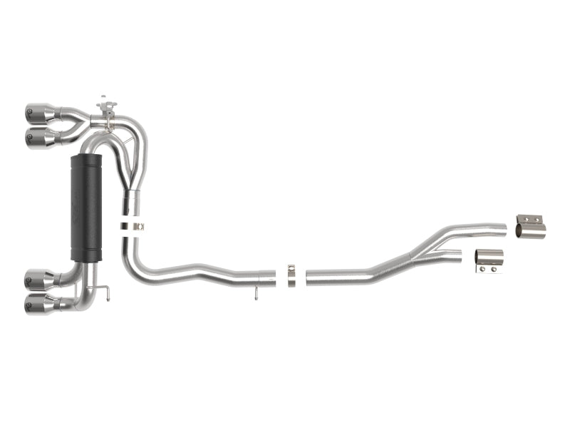 aFe MACHForce XP Exhausts Cat-Back SS 19-21 BMW M2 Competition L6-3.0L w/Polished Tips 49-36350-P 49-36350-P Photo - Unmounted
