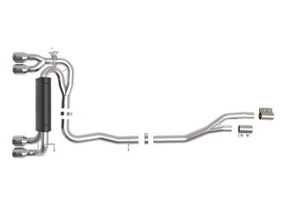 aFe MACHForce XP Exhausts Cat-Back SS 19-21 BMW M2 Competition L6-3.0L w/Polished Tips 49-36350-P 49-36350-P Photo - Unmounted