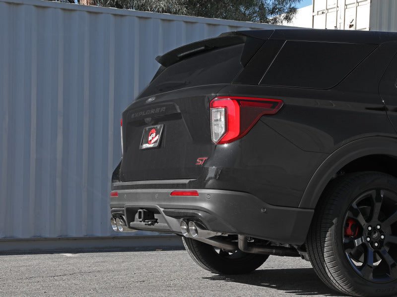 aFe MACH Force-Xp 2.5in. 304 SS C/B Exhaust 20-21 Ford Explorer V6-3.0L - Polished Tip 49-33139-P 49-33139-P Photo - Mounted