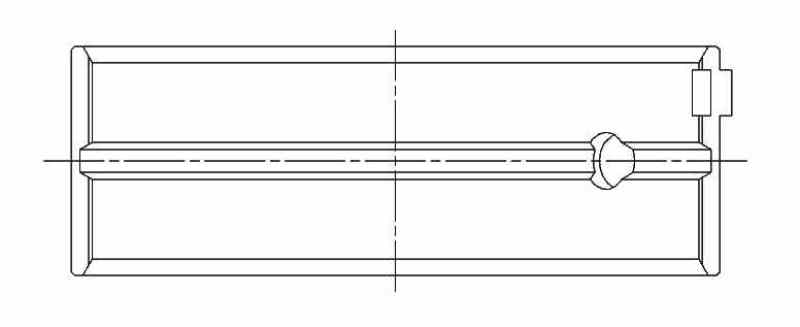 ACL Race Series Main Bearings Nissan CA18/CA20 Size: .025 5M1633H-.025 Technical Drawing